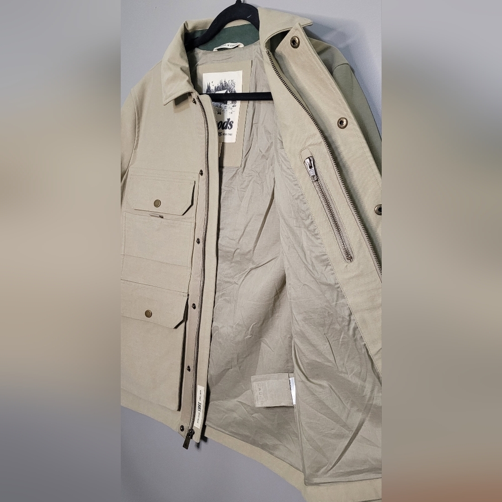 Woods Womens Khaki Jacket Chore Utility Camping S - Picture 5 of 9